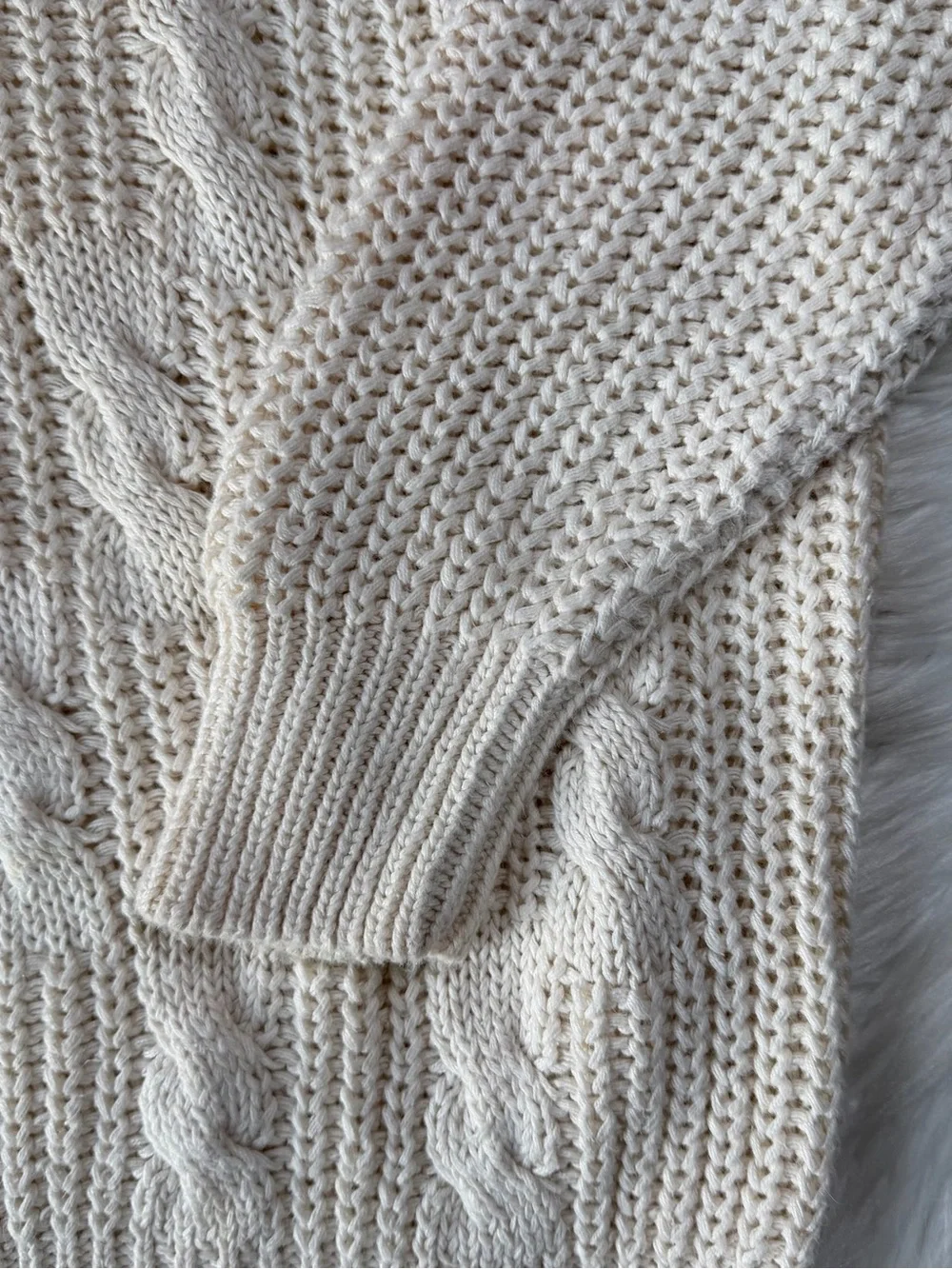 Vintage J. Riggins Cable Knit Sweater